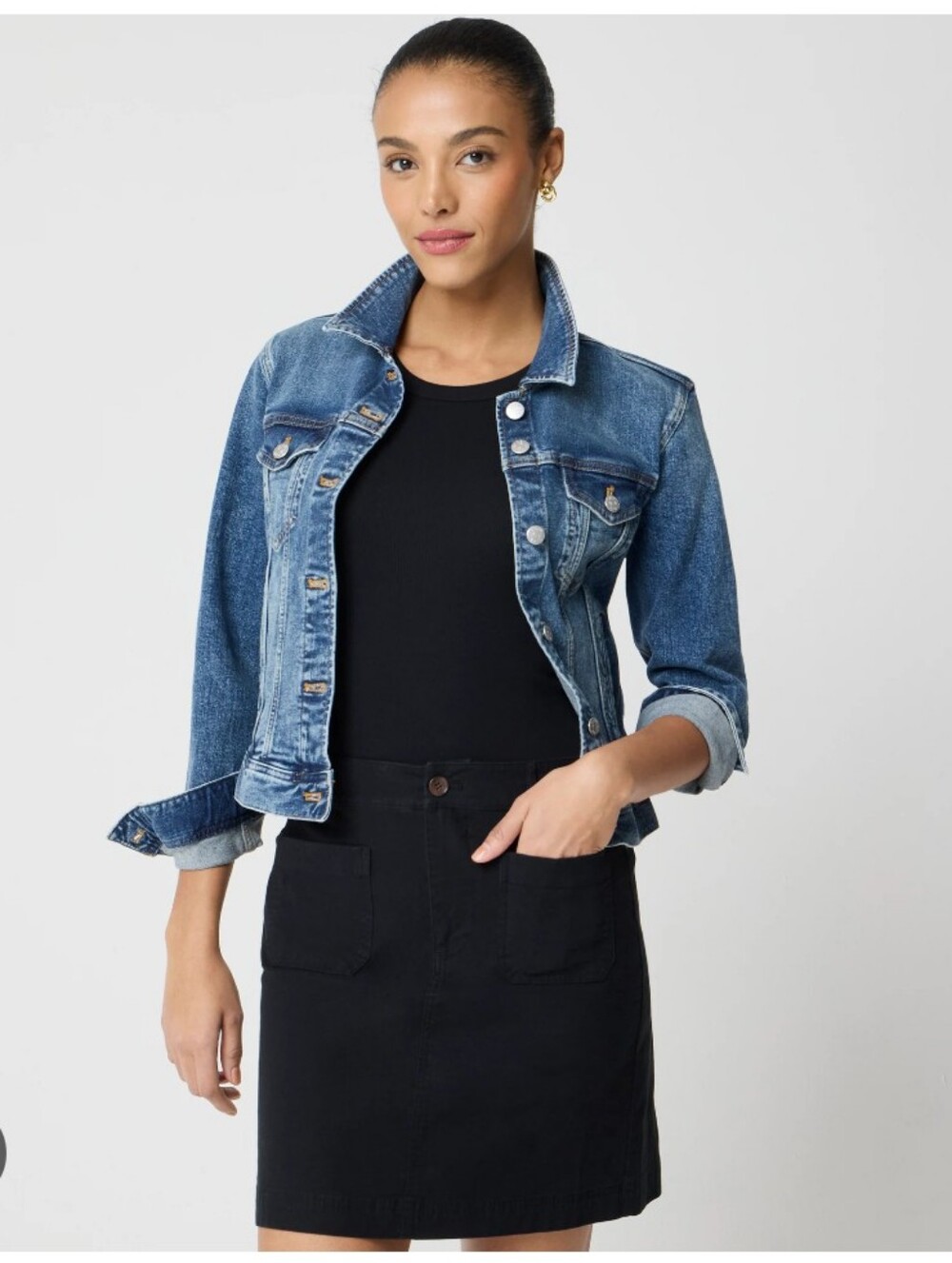 J Crew Factory Lizzie patch-pocket mini skirt CH380 Size 2 NEW! Black